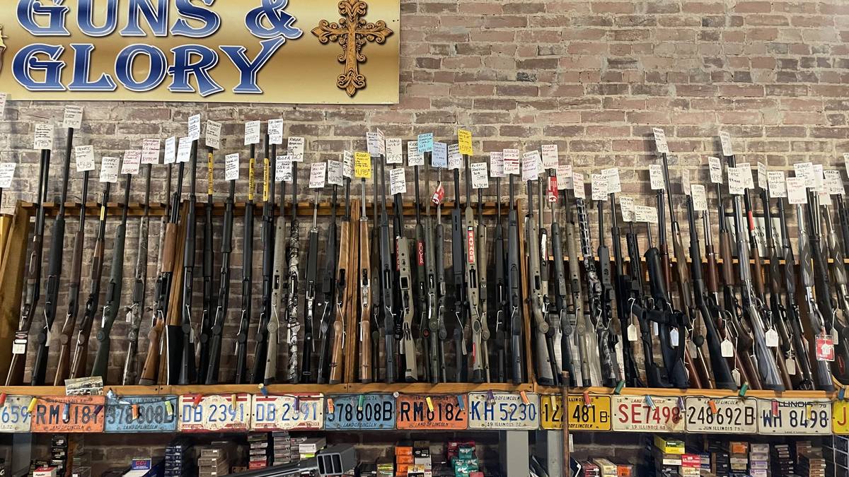 Bolt action and lever action rifle wall: Ruger American Predator, Mini-14, Ranch, and PC Carbine, Savage Axis II, Henry, Marlin 1894, Rossi R92, Mossberg Patriot, Winchester, and Beretta.