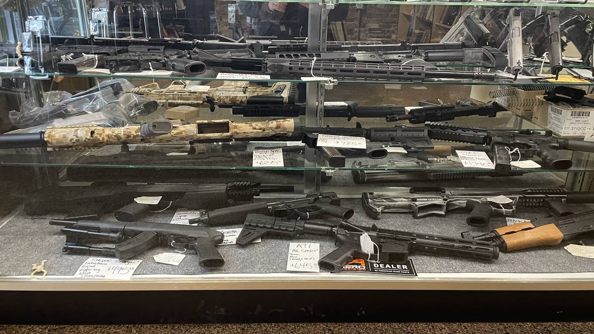 Tactical rifle case overview: AR-15 uppers and lowers, Panzer BP-12, Freedom Ordnance FX-9, SAR 109T, Ruger Charger Takedown, ATI Mil Sport, and Anderson AM-15.